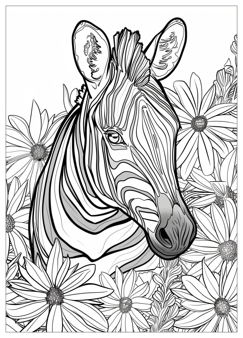 Zebra Coloring Pages-14