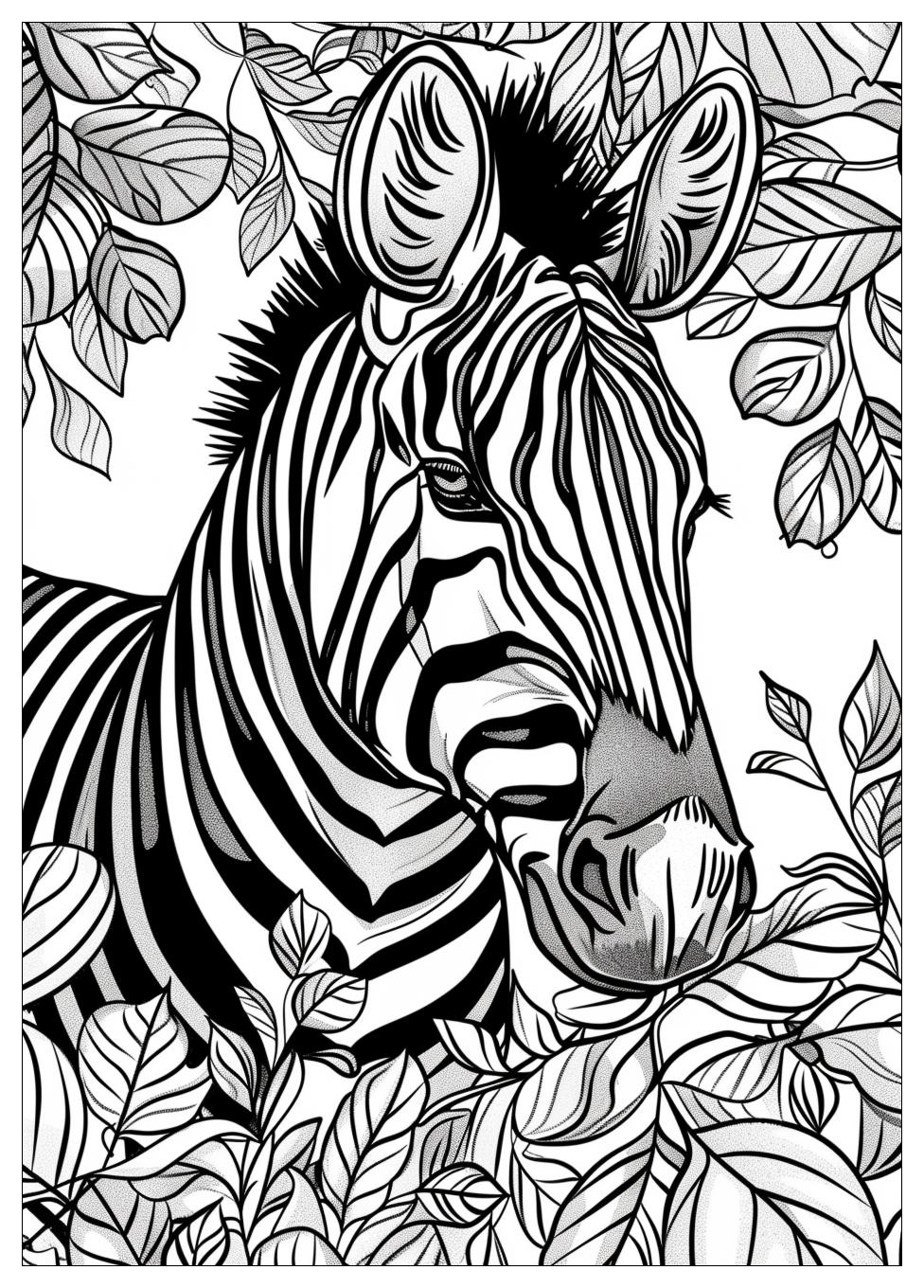 Zebra Coloring Pages-16