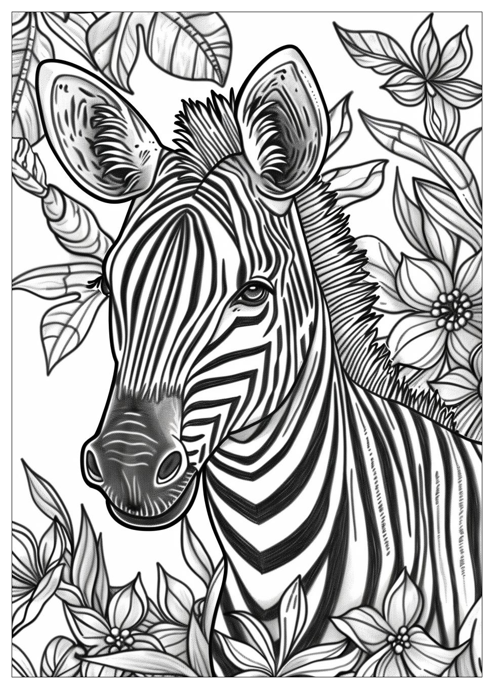 Zebra Coloring Pages-18