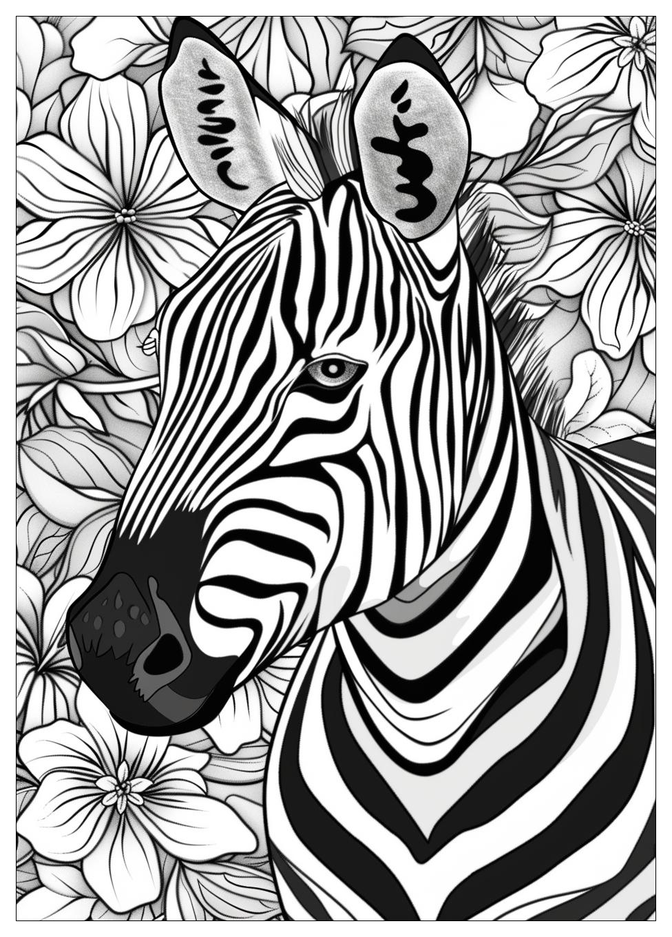 Zebra Coloring Pages-19