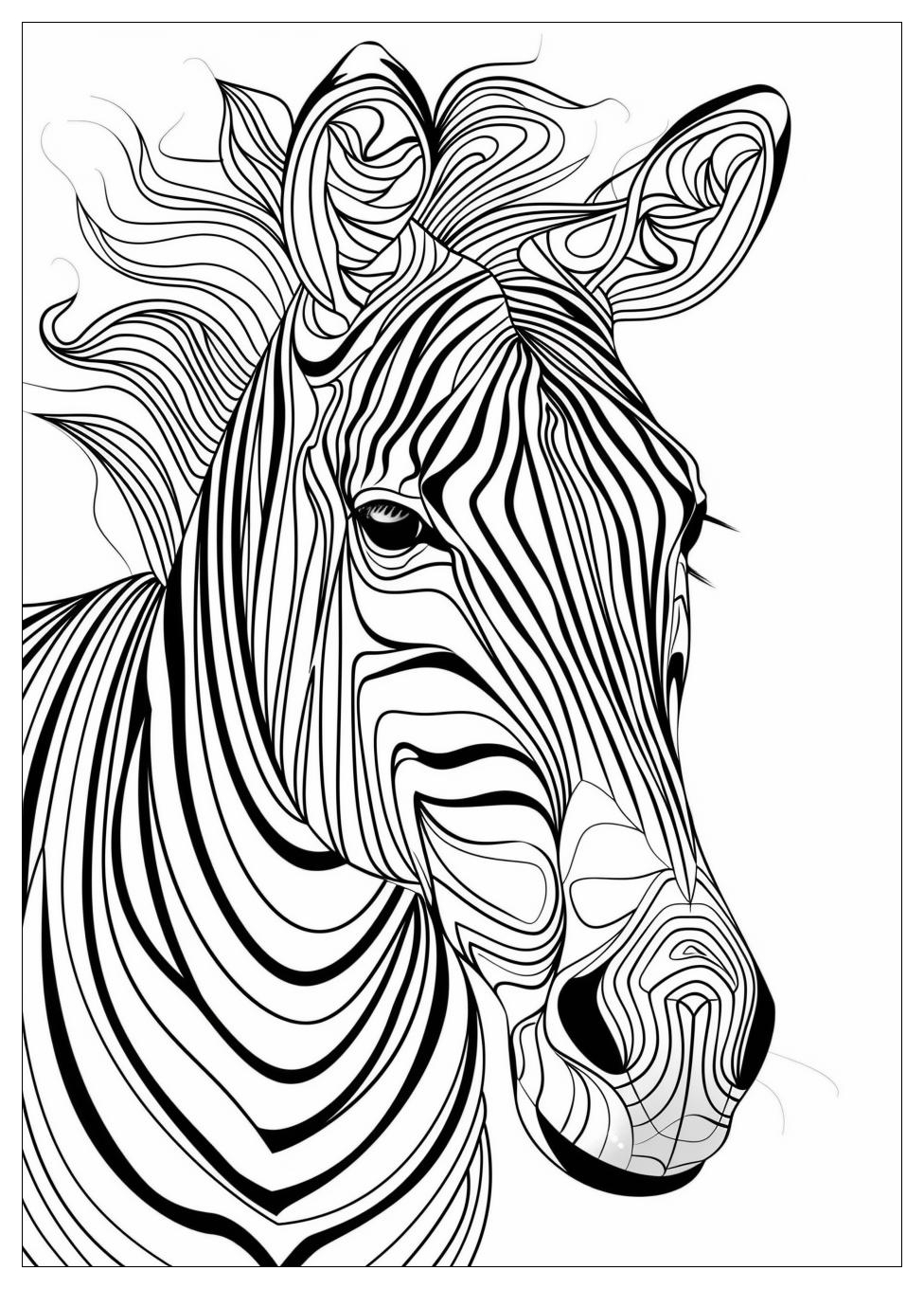 Zebra Coloring Pages-20