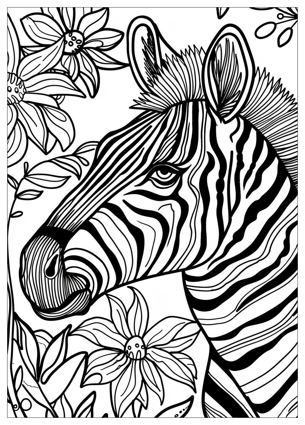 Zebra Coloring Pages-5