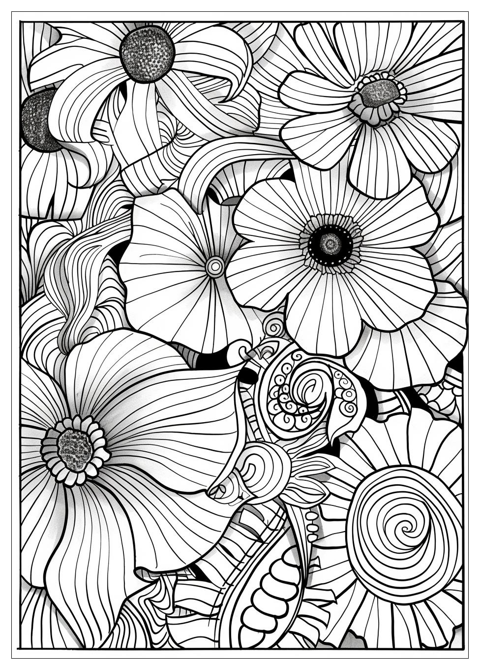 Zentangle Coloring Pages-1