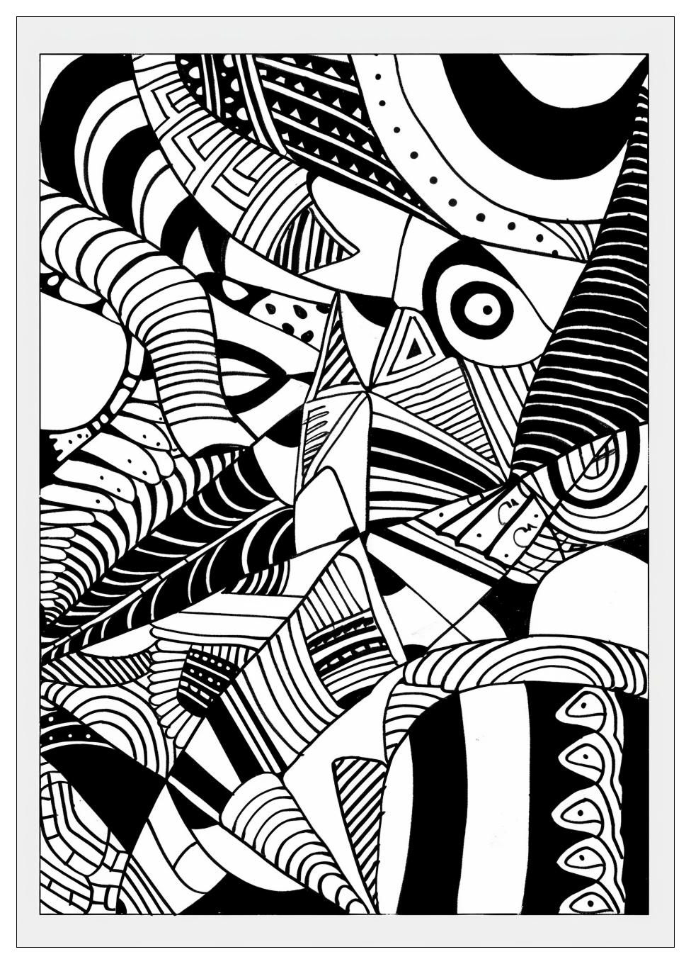 Zentangle Coloring Pages-12