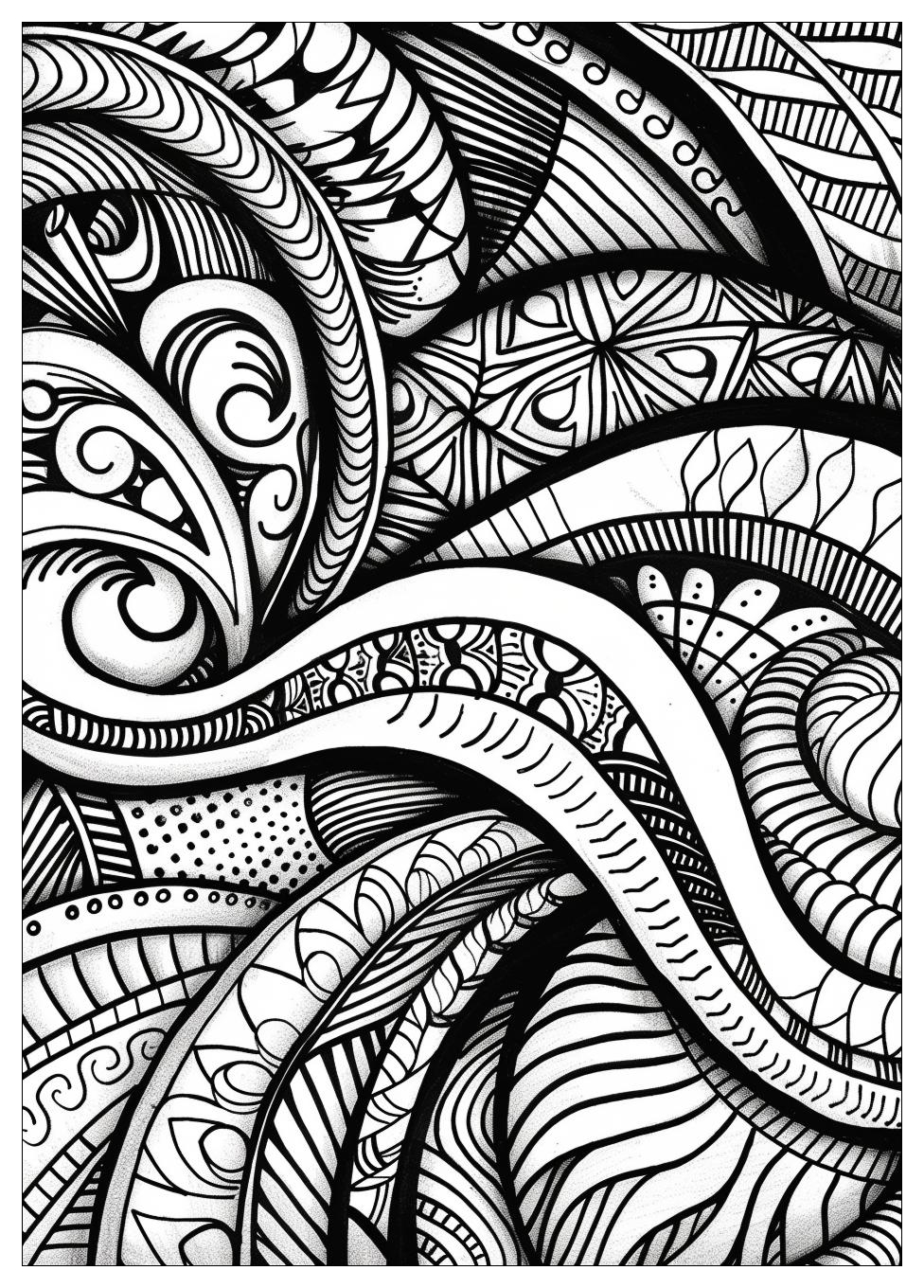 Zentangle Coloring Pages-13