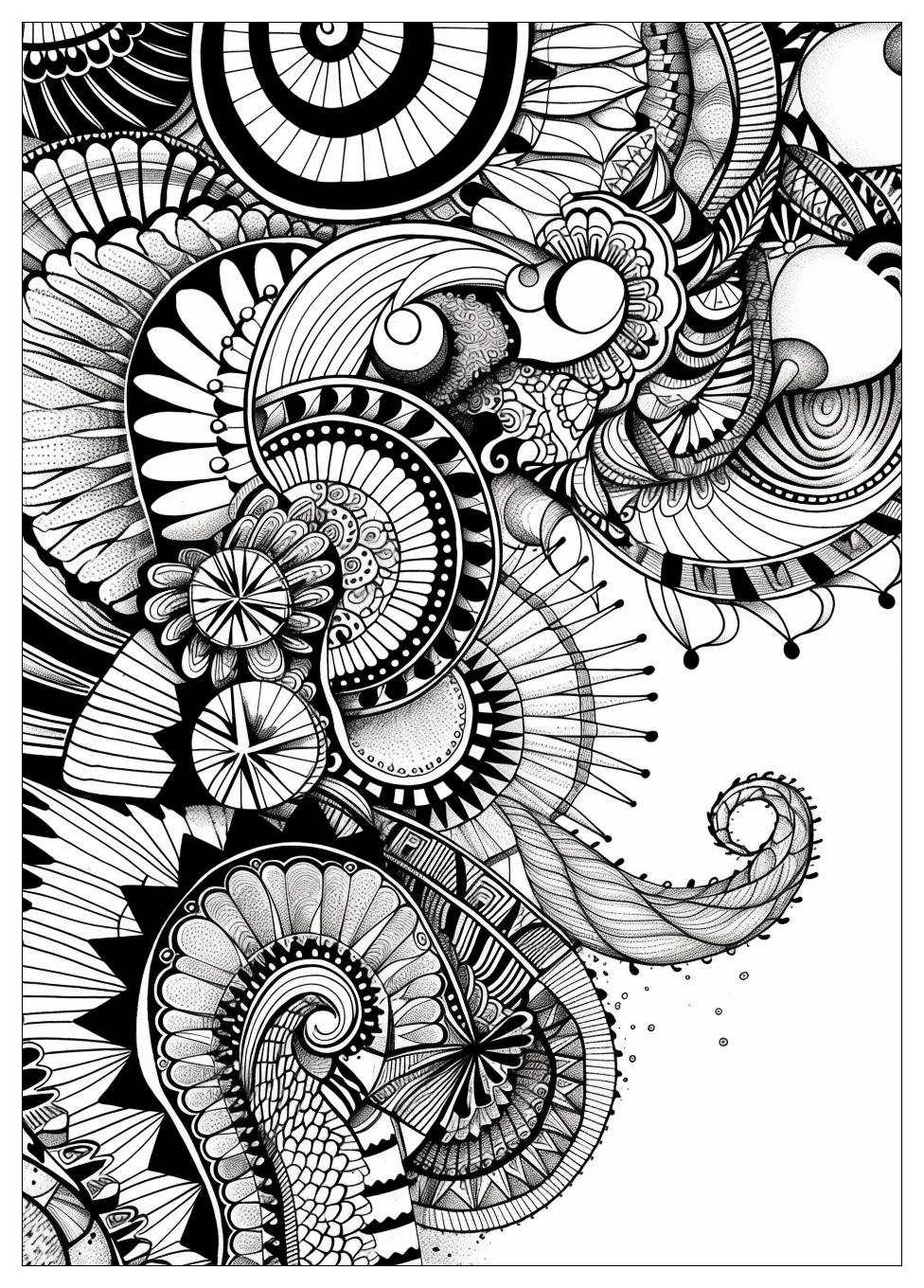 Zentangle Coloring Pages-16