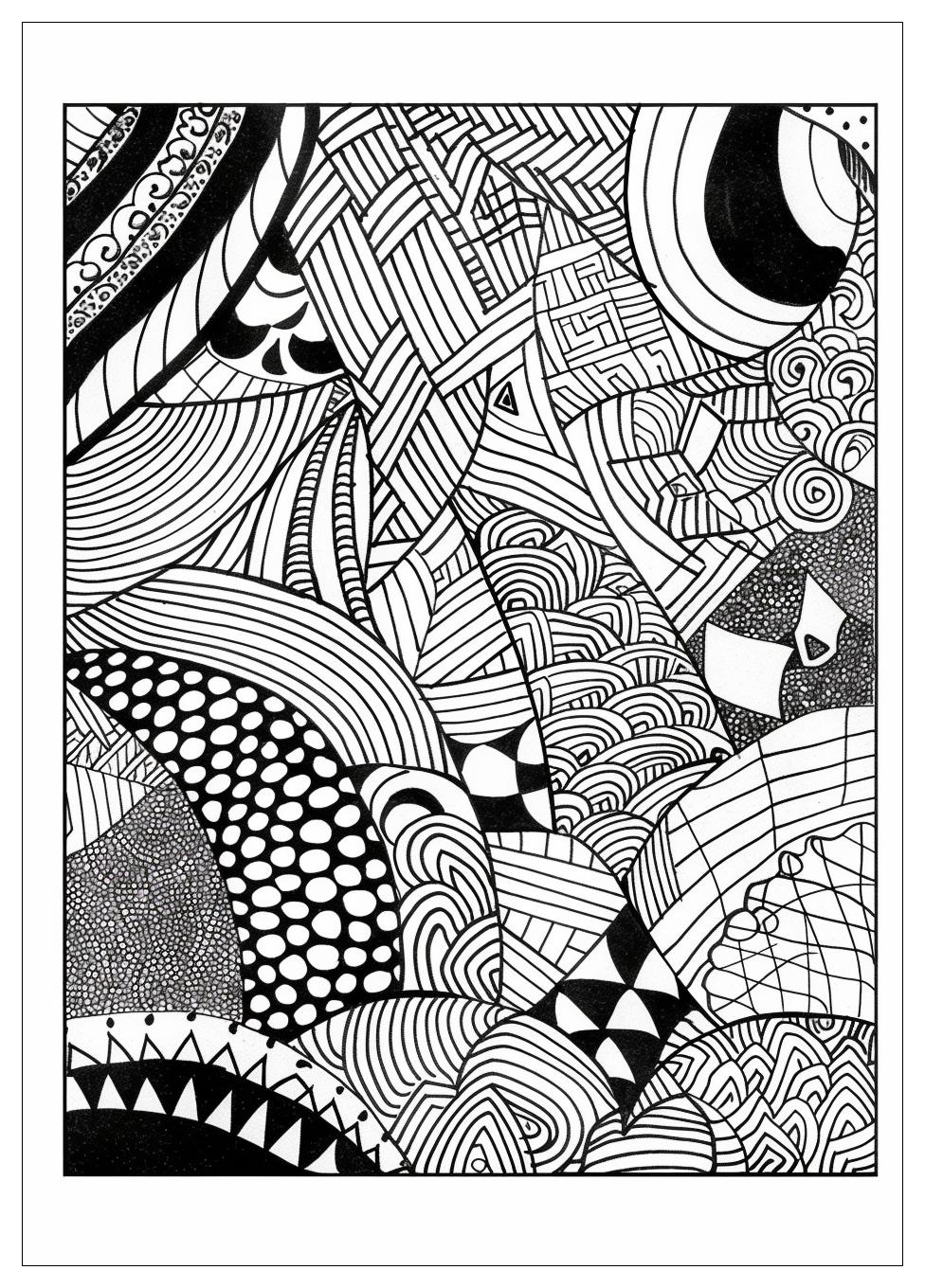 Zentangle Coloring Pages-3