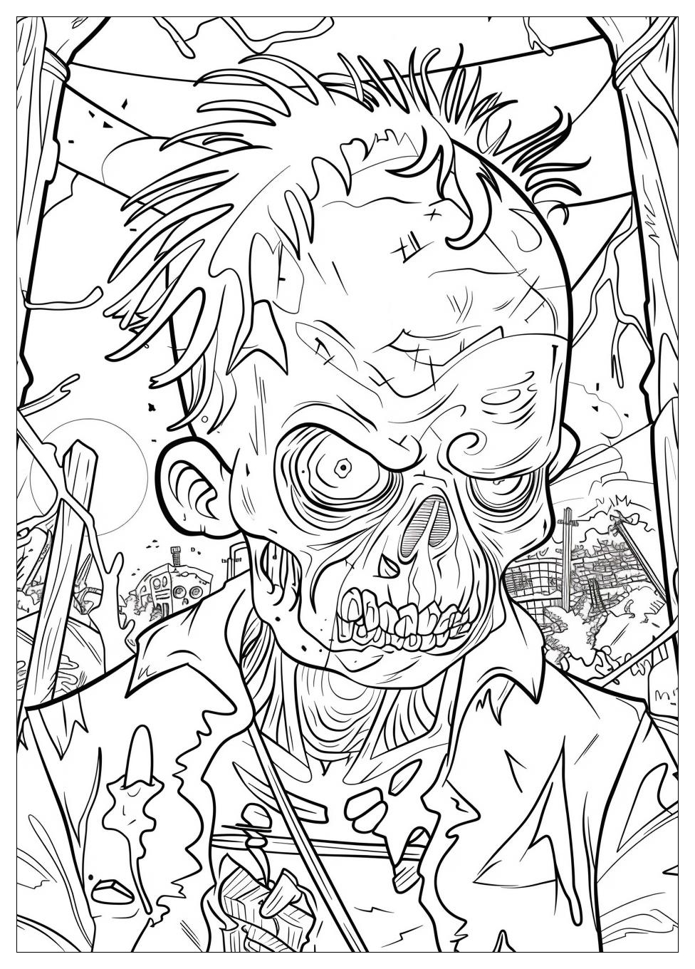 Zombie Coloring Pages-1