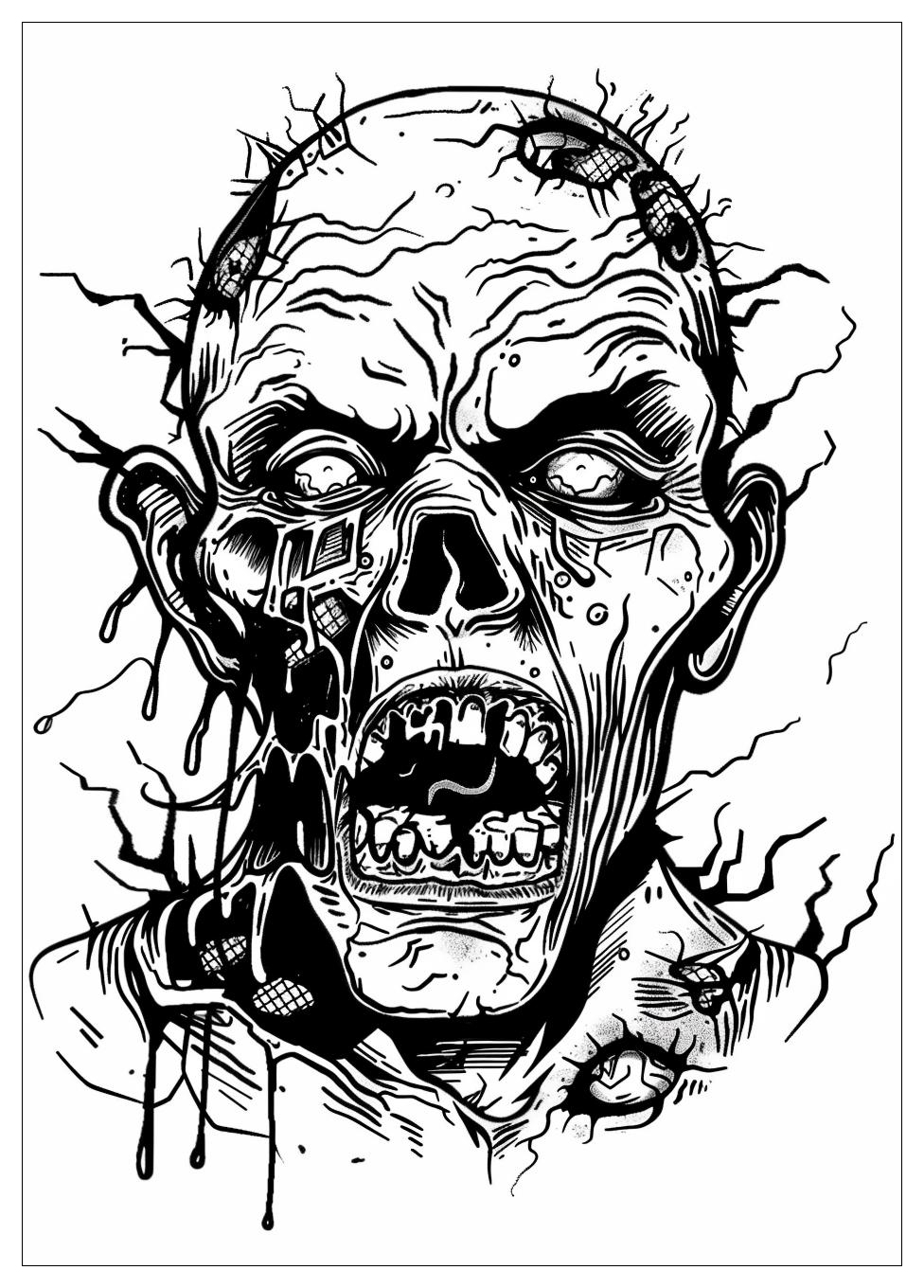 Zombie Coloring Pages-14