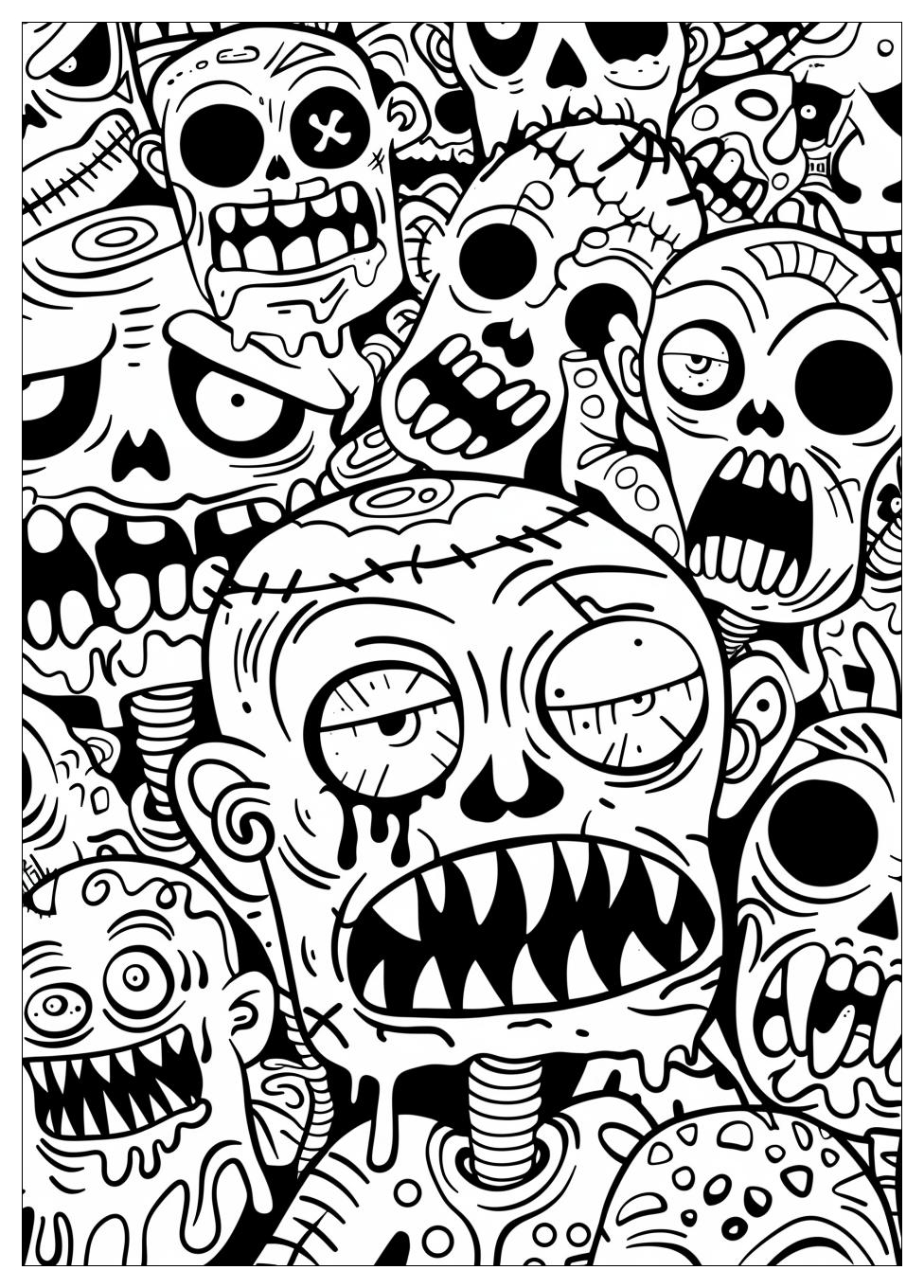 Zombie Coloring Pages-3