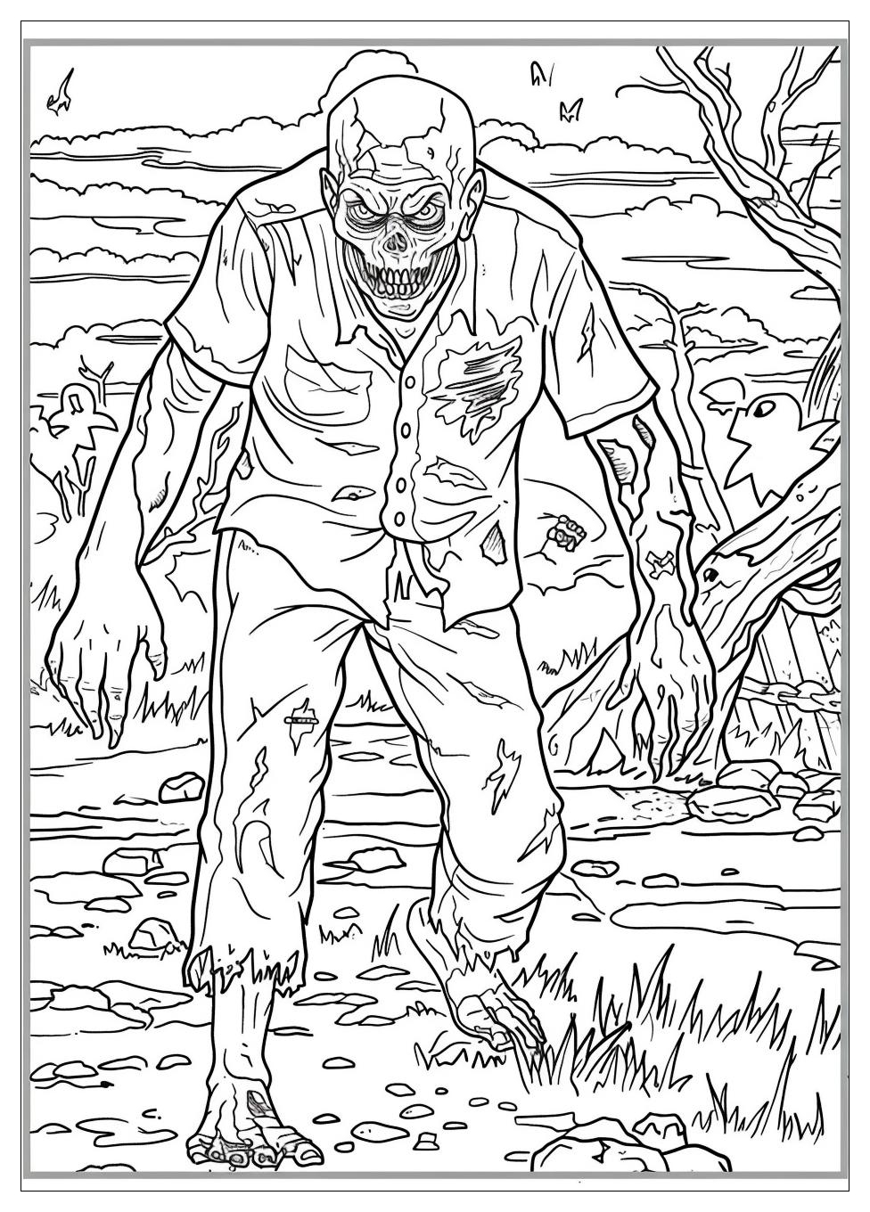 Zombie Coloring Pages-8