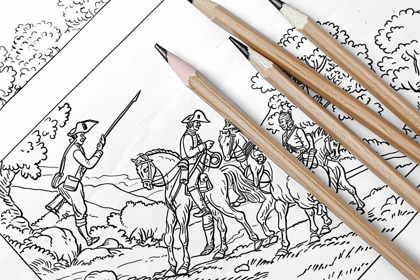 Free Printable PDF American Revolution Coloring Pages