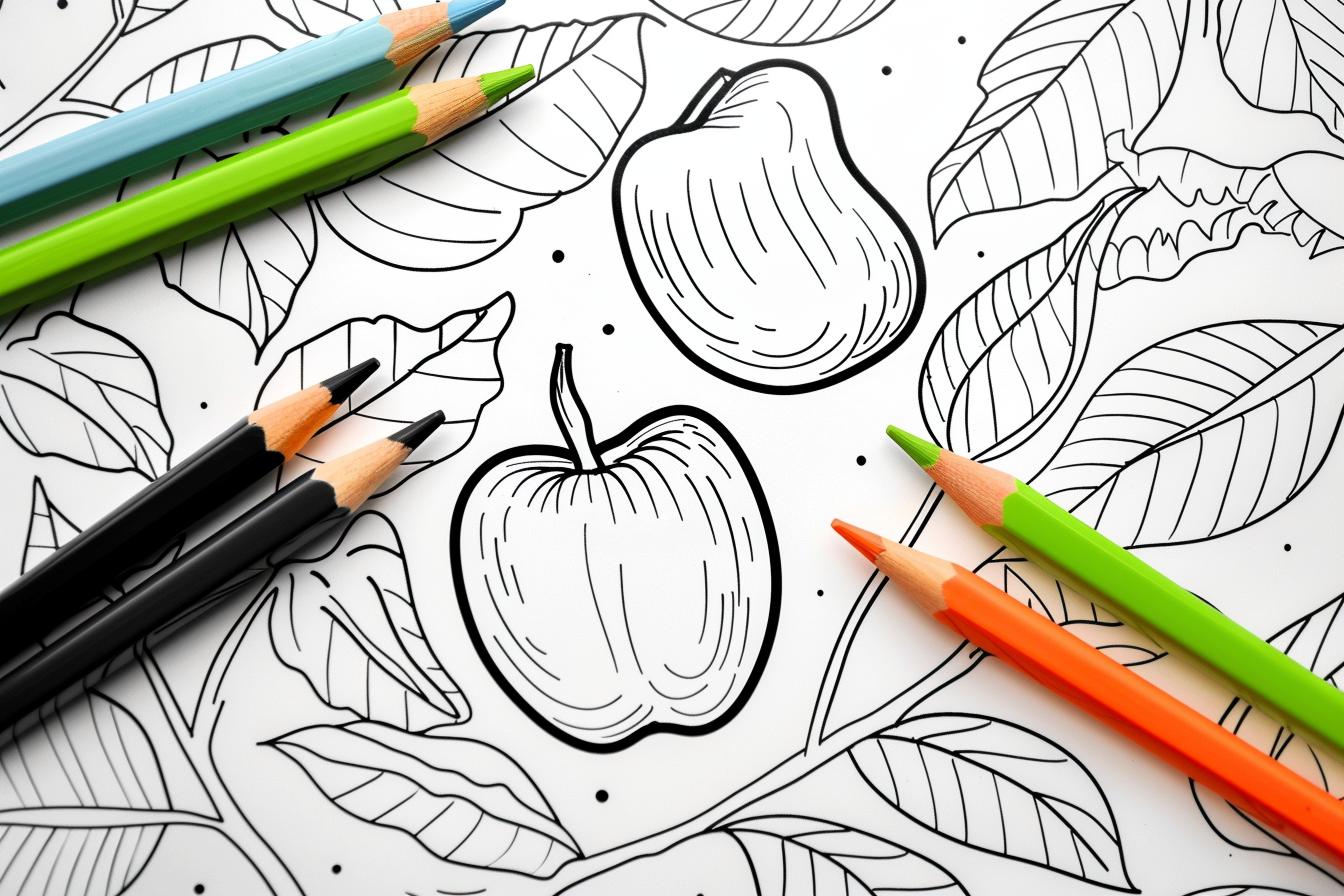 Free Apple Coloring Pages