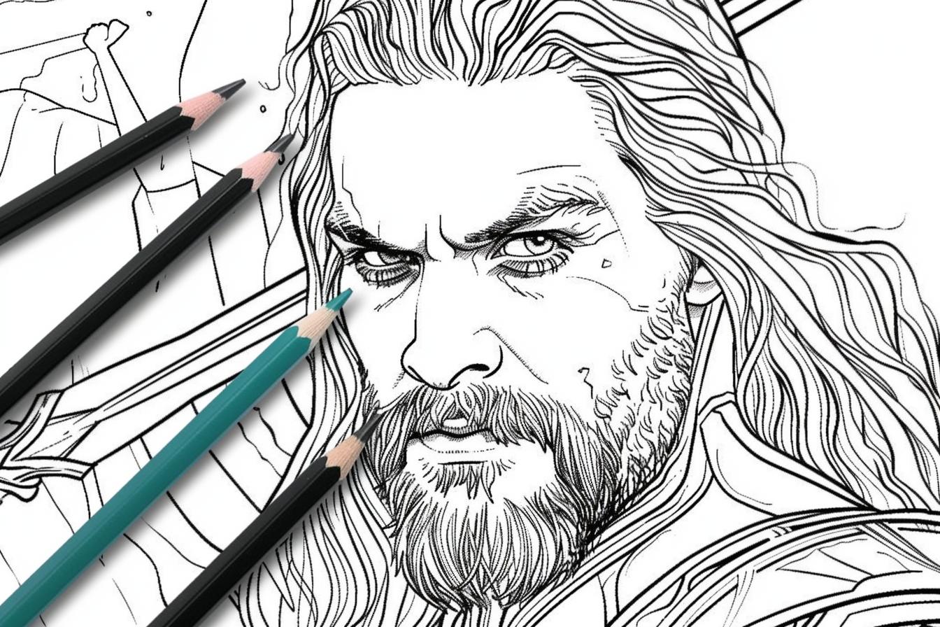 Free Printable PDF Aquaman Coloring Pages