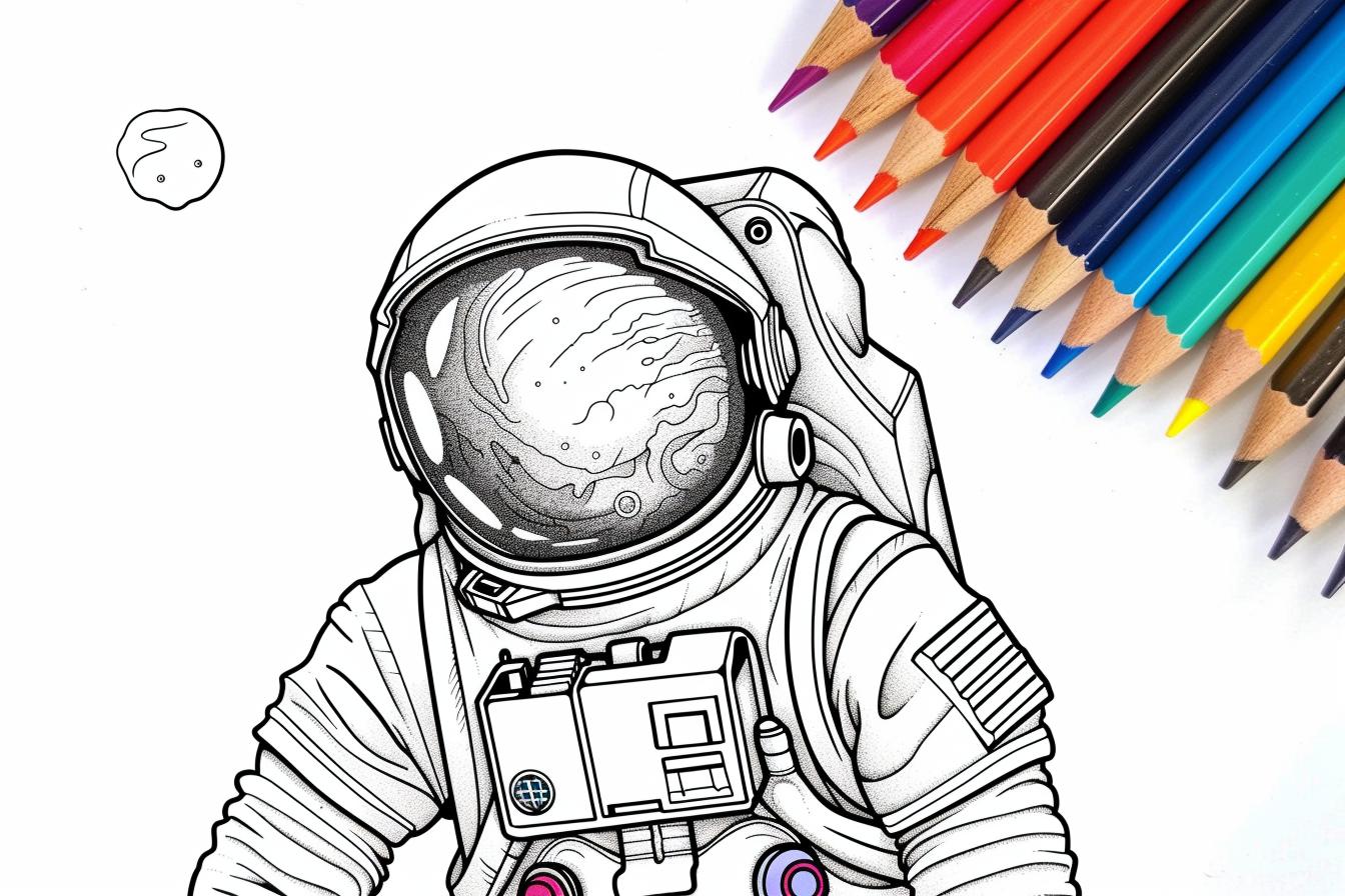 Free Printable PDF Astronaut Coloring Pages