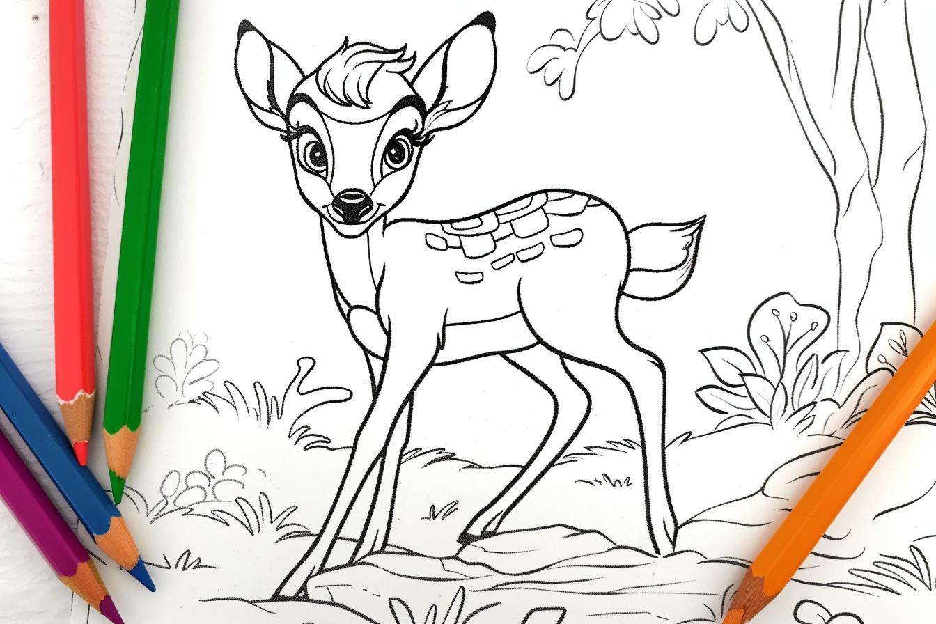 Free Printable PDF Bambi Coloring Pages