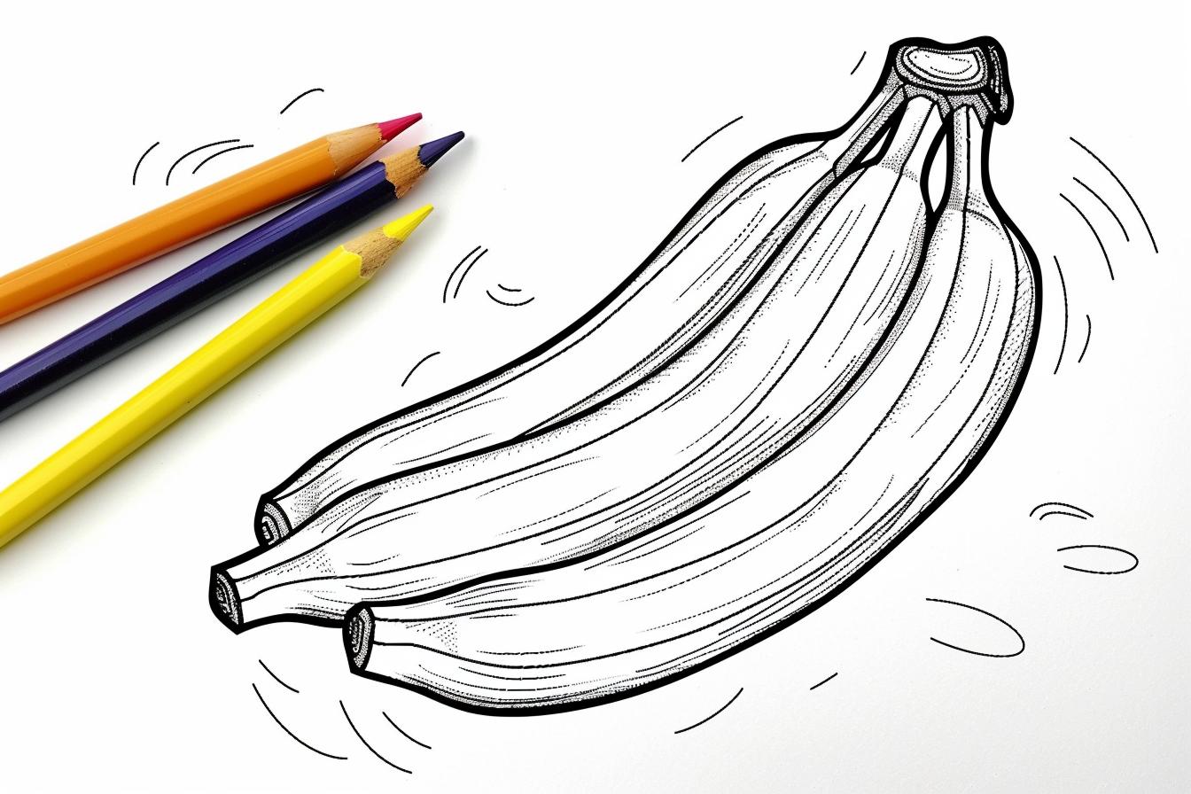 Free Banana Coloring Pages