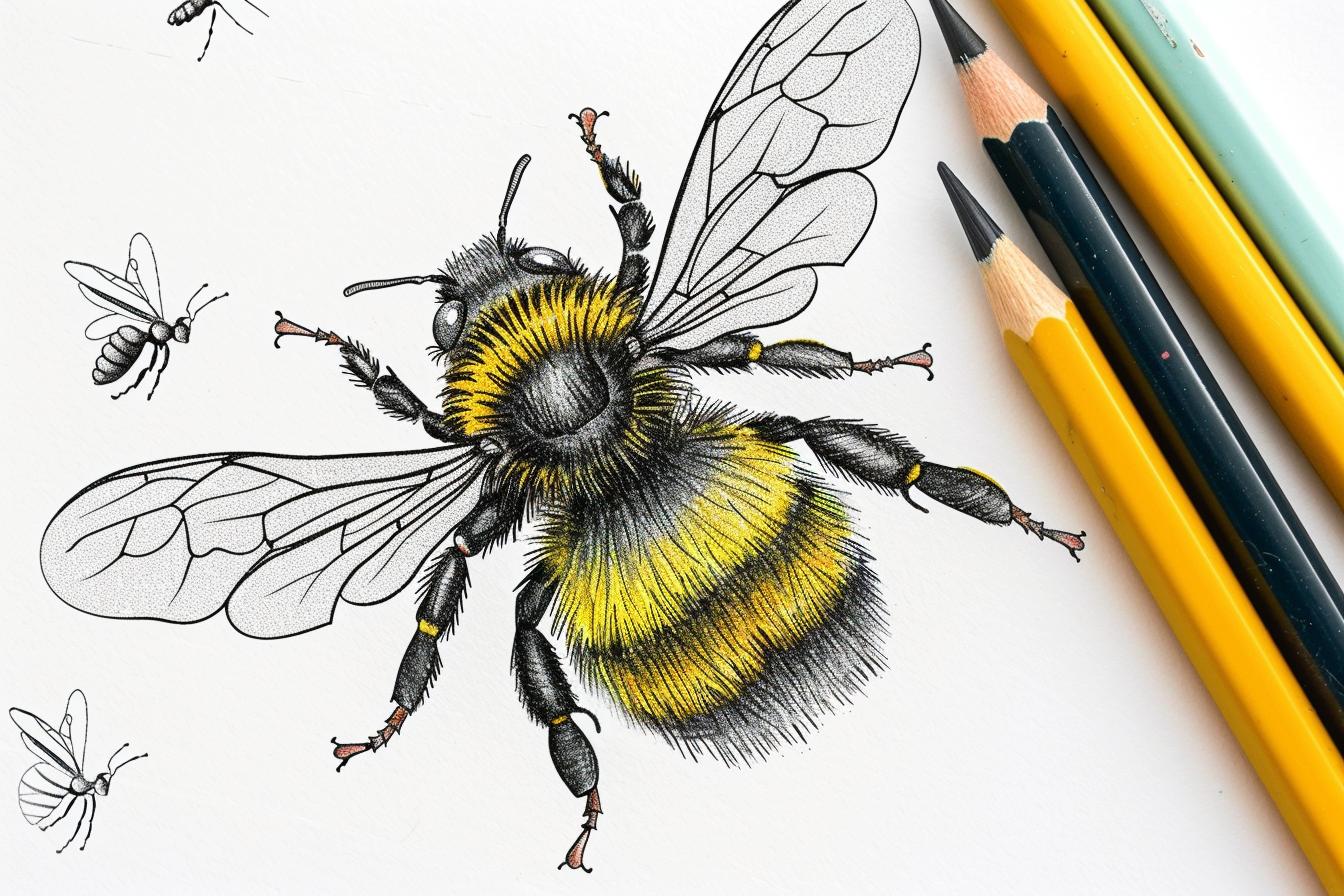 Free Printable PDF Bee Coloring Pages