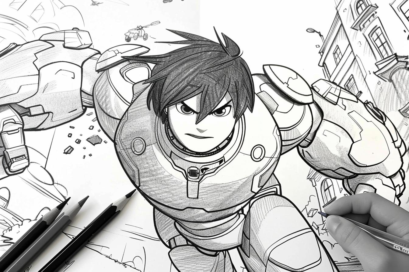 Free Printable PDF Big Hero 6 Coloring Pages