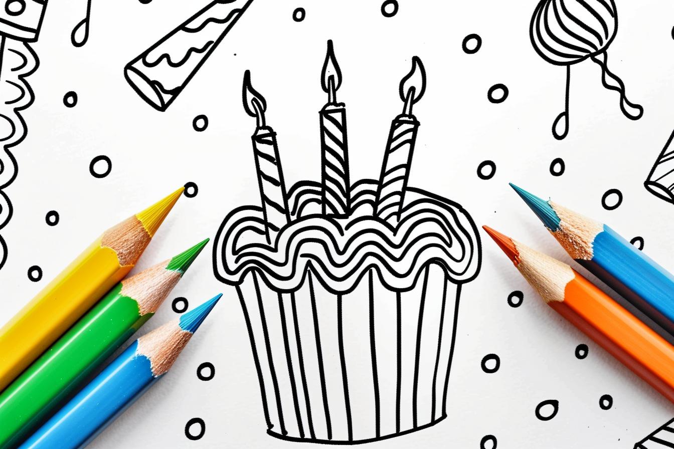 Free Birthday coloring pages