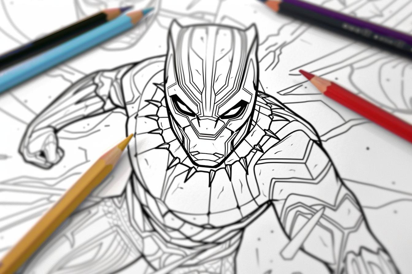 Free Printable PDF Black Panther Coloring Pages