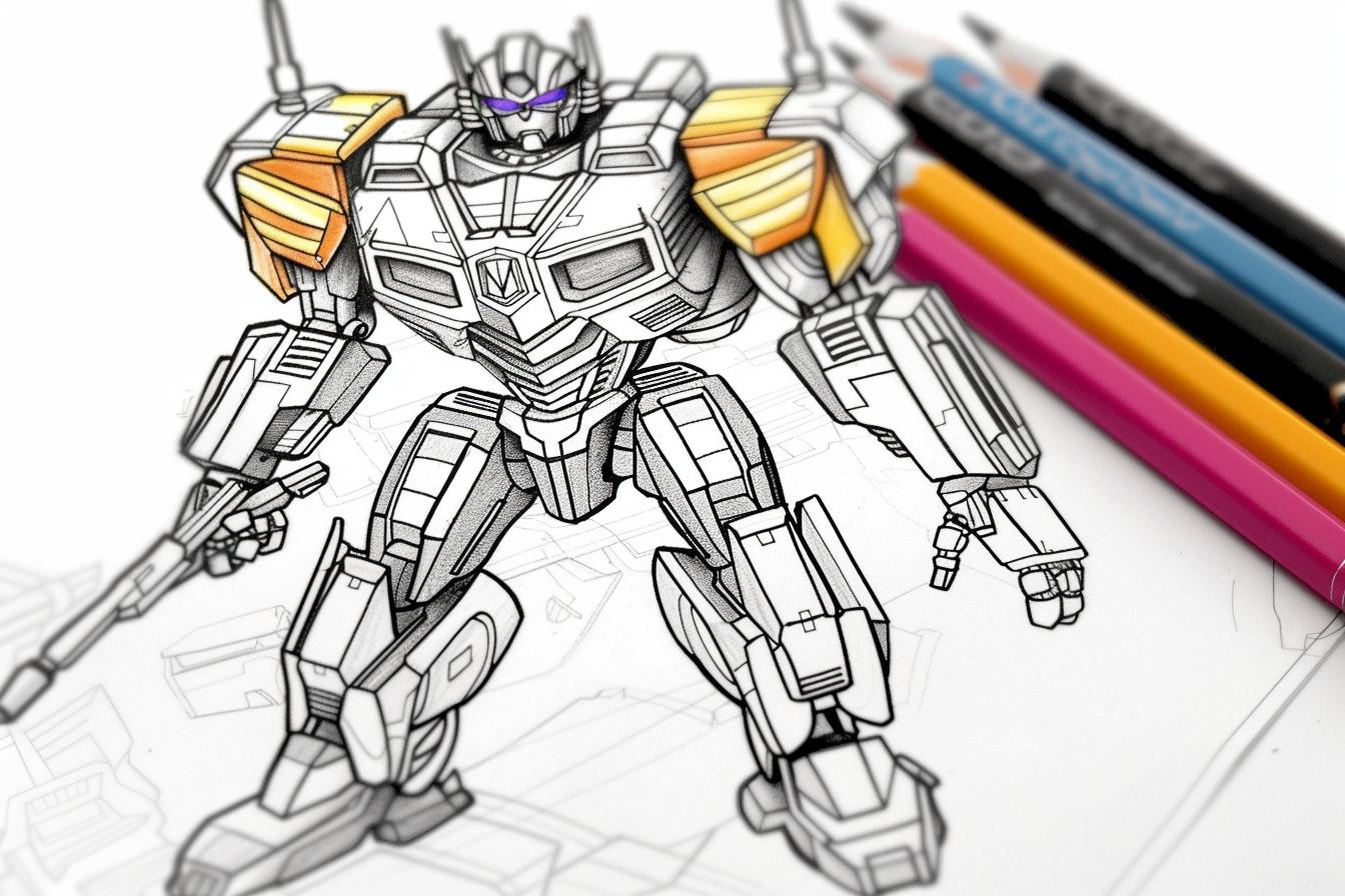 Free Printable PDF Bumblebee Transformers Coloring Pages