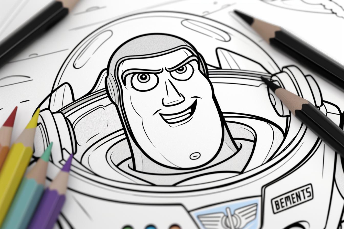 Free Printable PDF Buzz Lightyear Coloring Pages