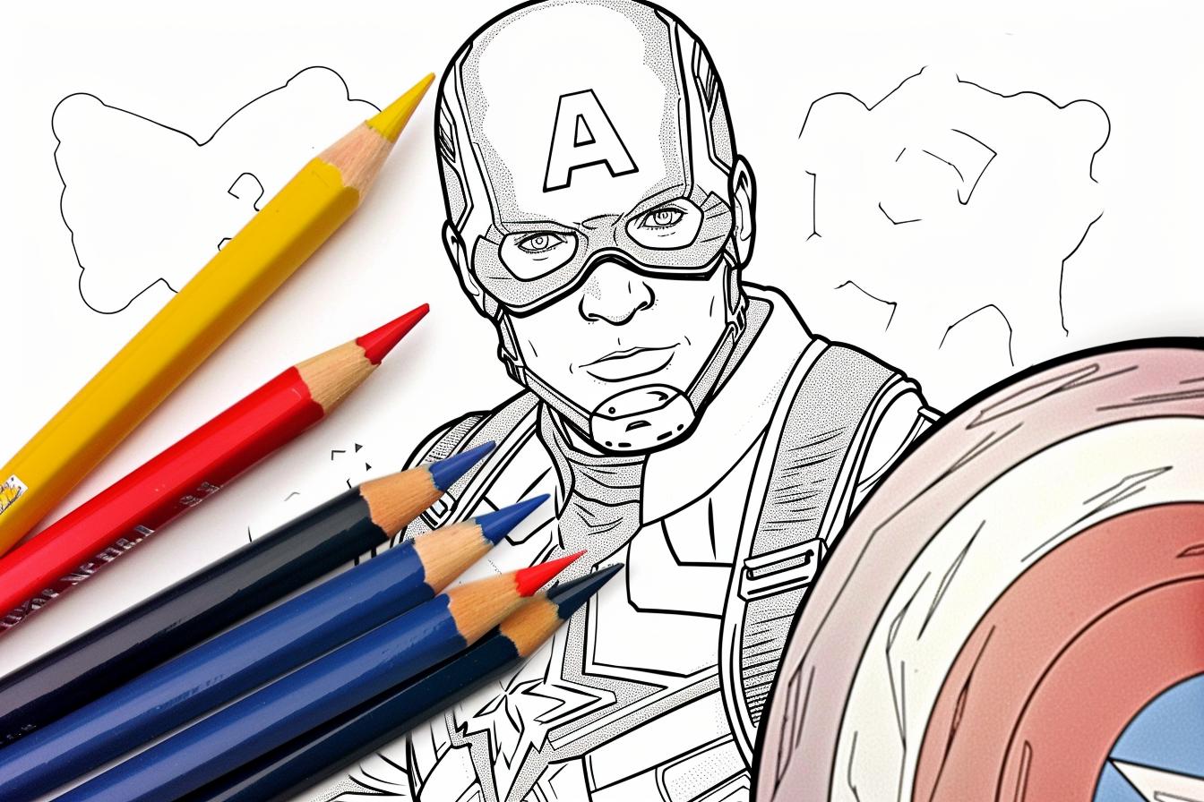 Free Printable PDF Captain America Coloring Pages