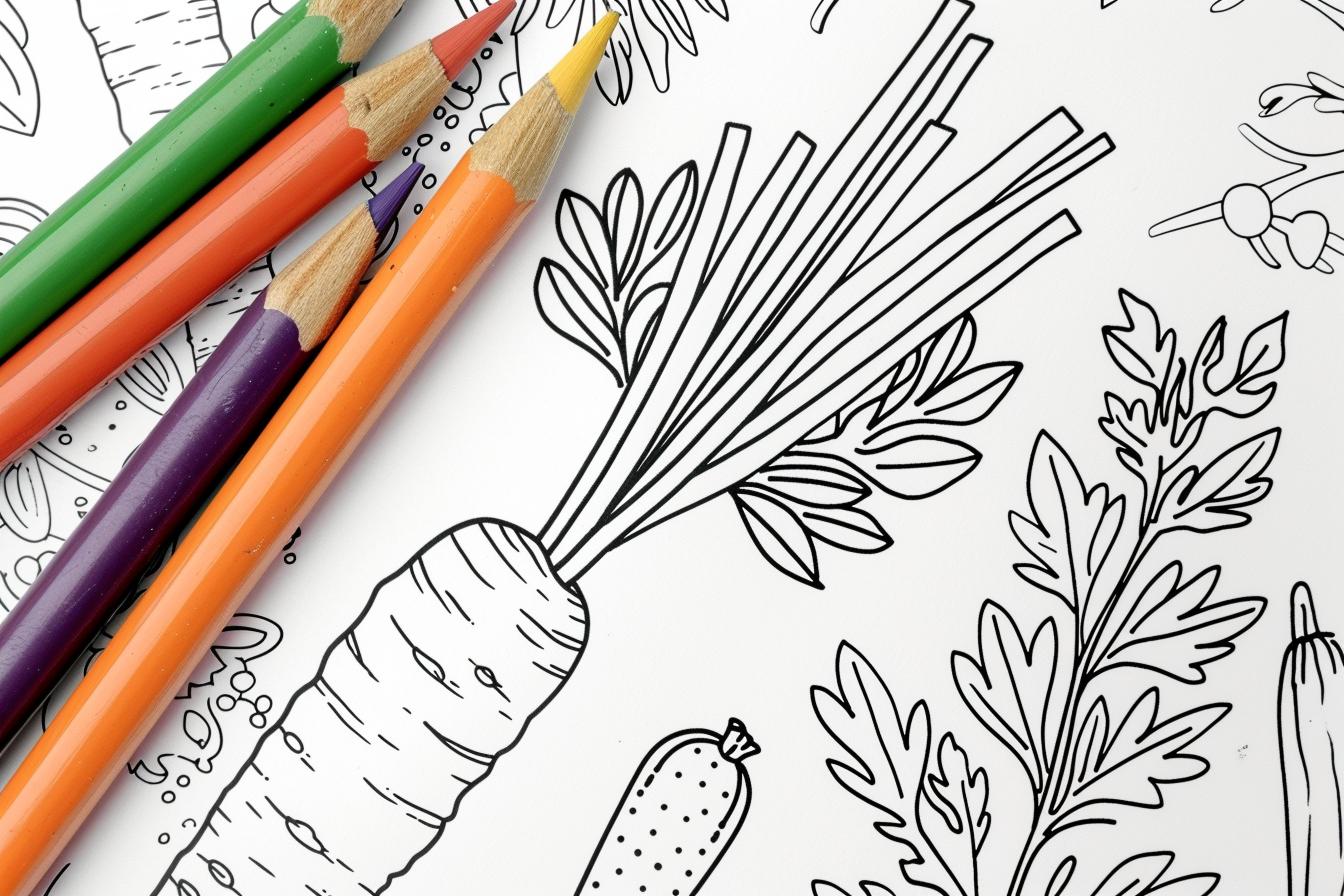 Free Carrot Coloring Pages