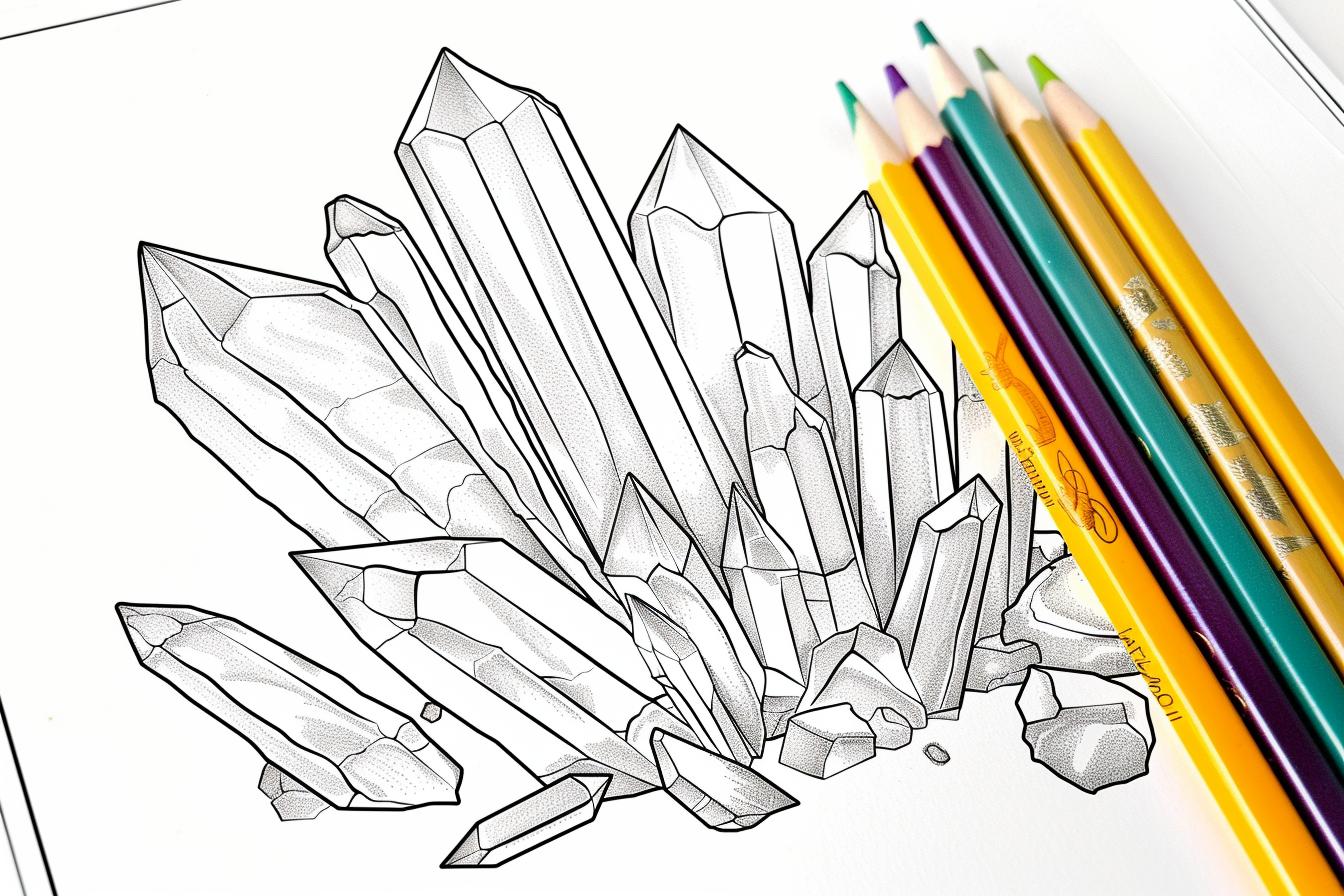 Free Crystal Coloring Pages