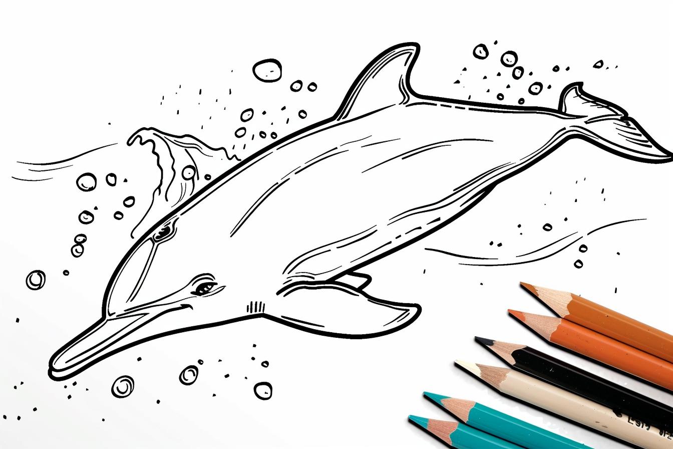 Free Printable PDF Dolphin Coloring Pages