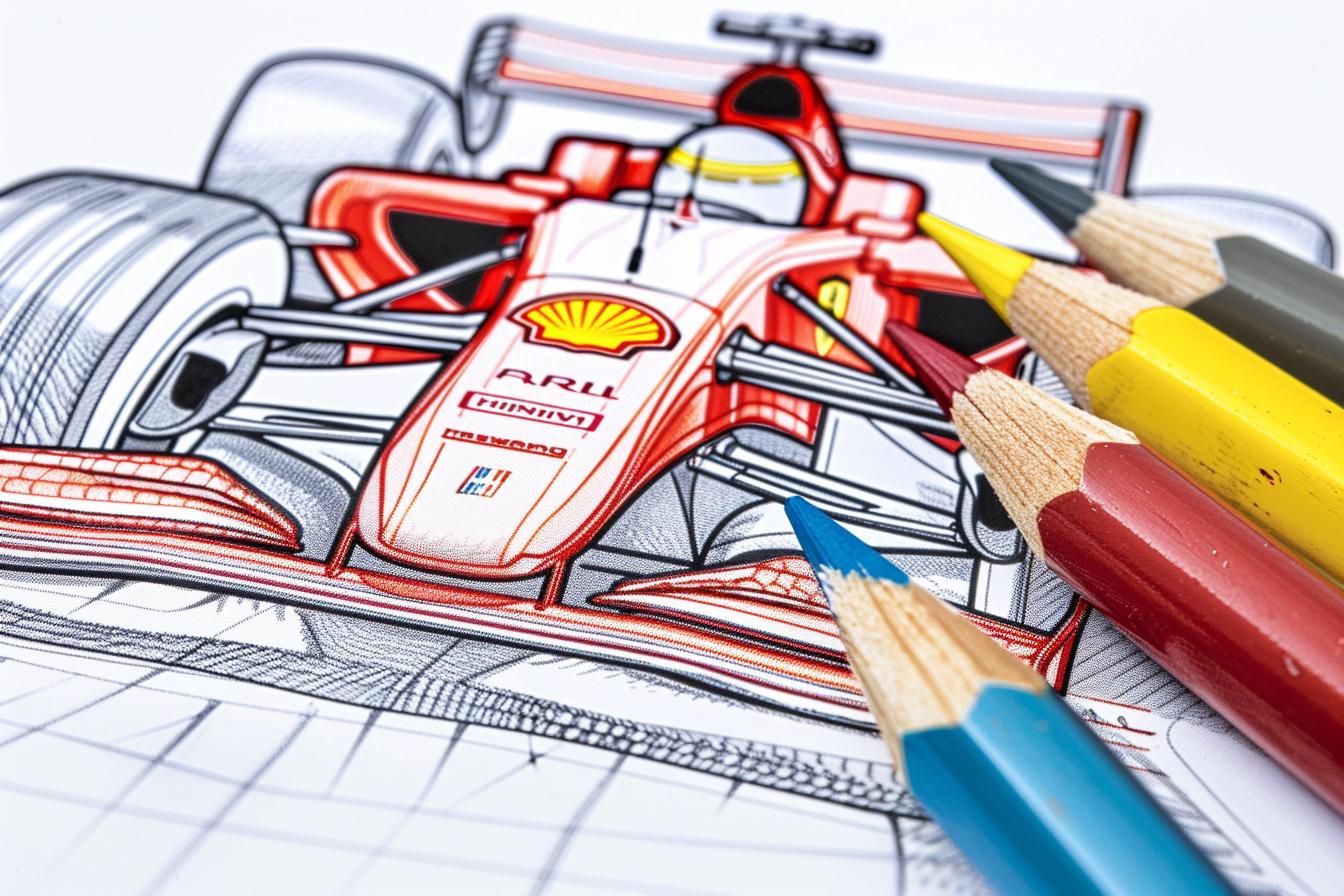 Free F1 Coloring Pages