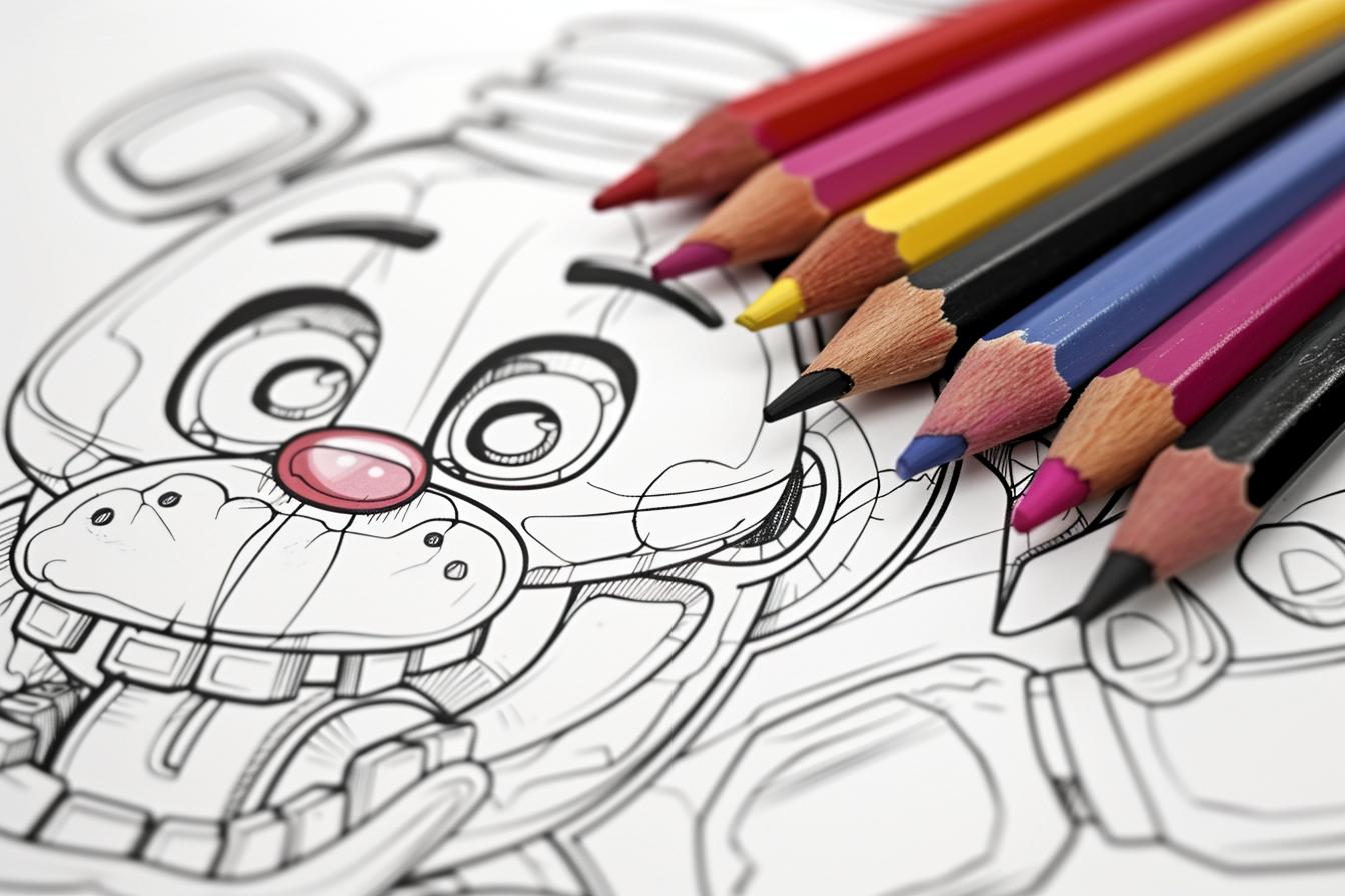 Free Printable PDF Five Nights At Freddys Coloring Pages