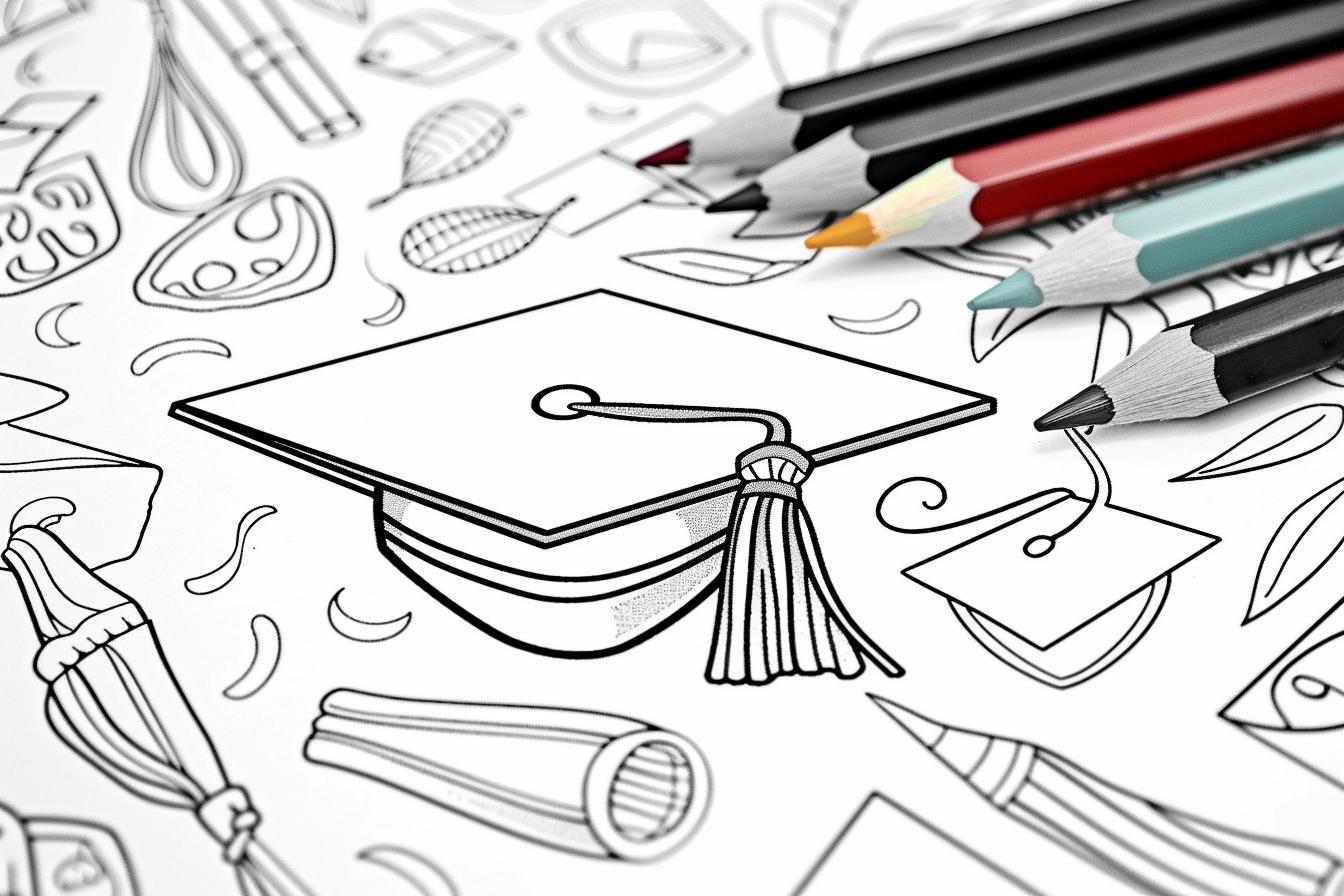 Free Printable PDF Graduation Coloring Pages