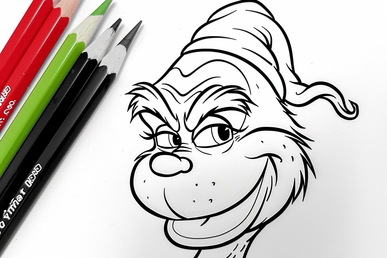 Free Printable PDF Grinch Coloring Pages