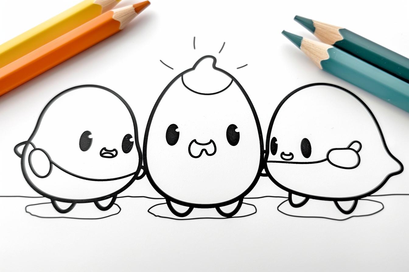 Free Printable PDF Gudetama Coloring Pages