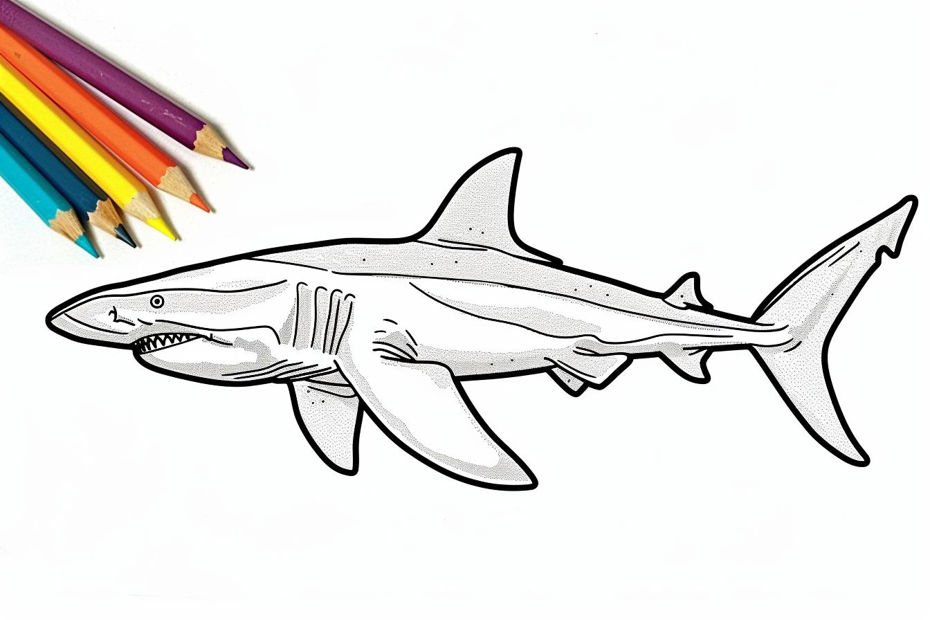 Free Printable PDF Hammerhead Shark Coloring Pages