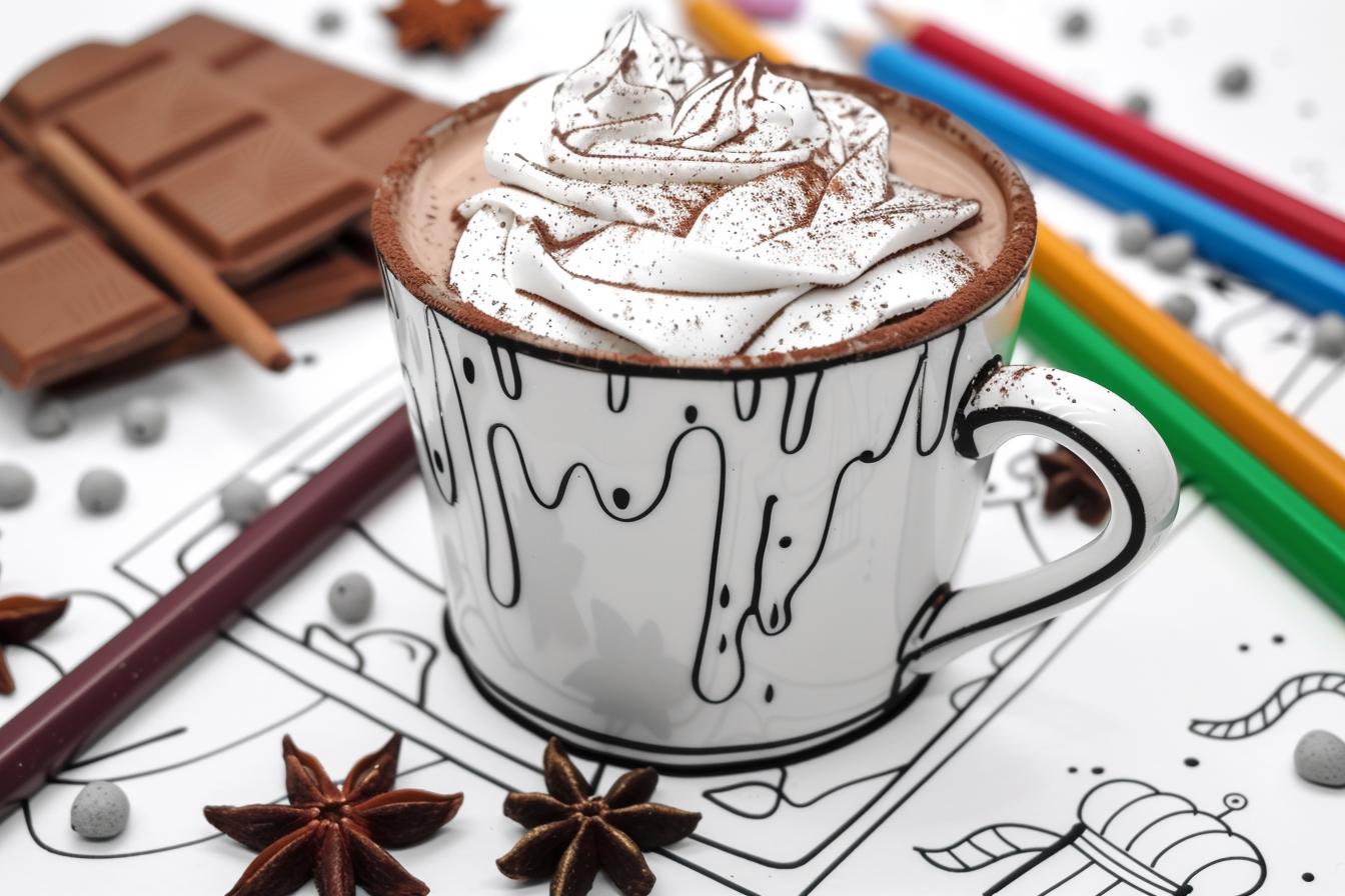 Free Hot Chocolate Coloring Pages