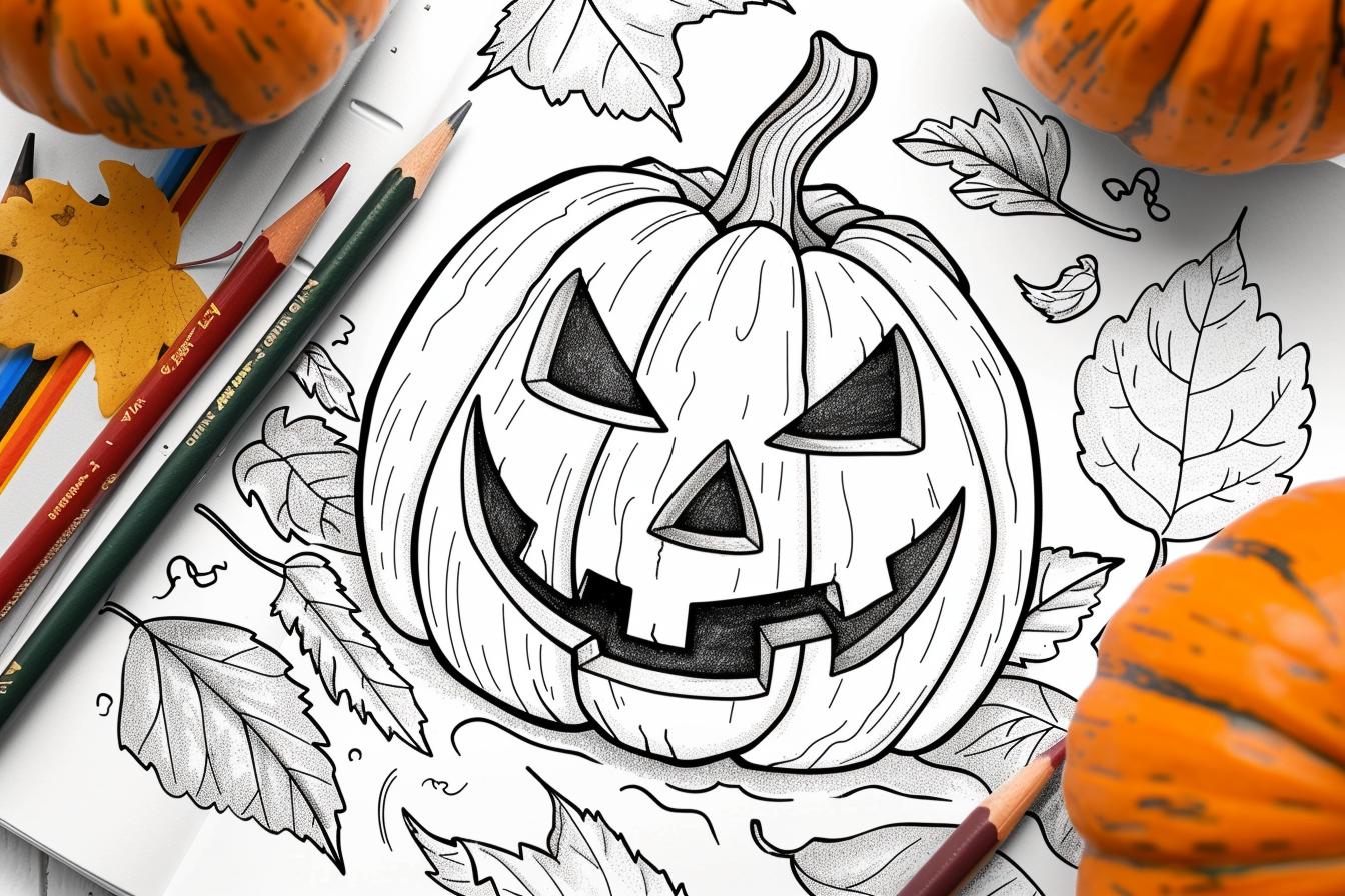 Free Printable PDF Jack O Lantern Coloring Pages