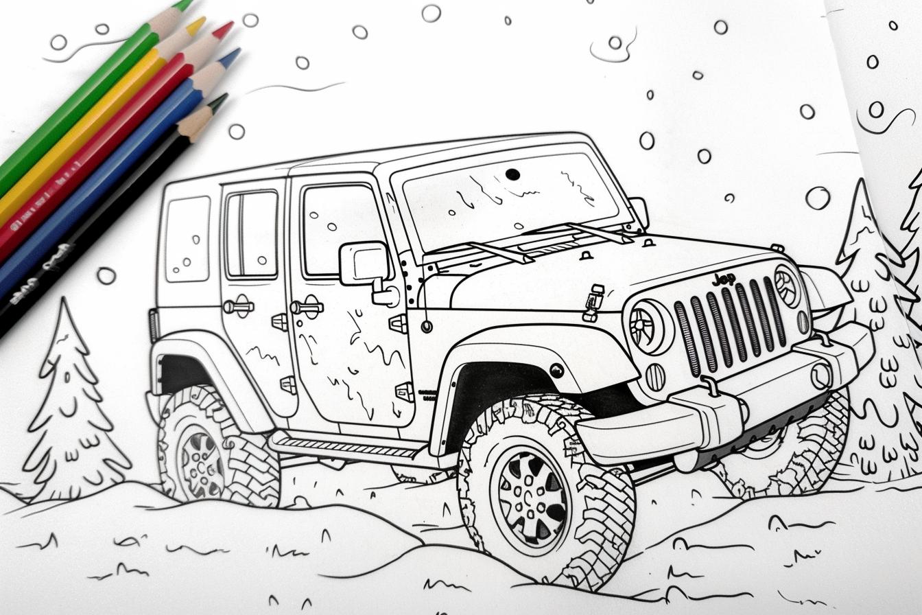 Free Jeep Coloring Pages