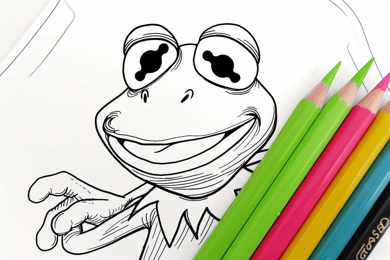 Free Printable PDF Kermit The Frog Coloring Pages