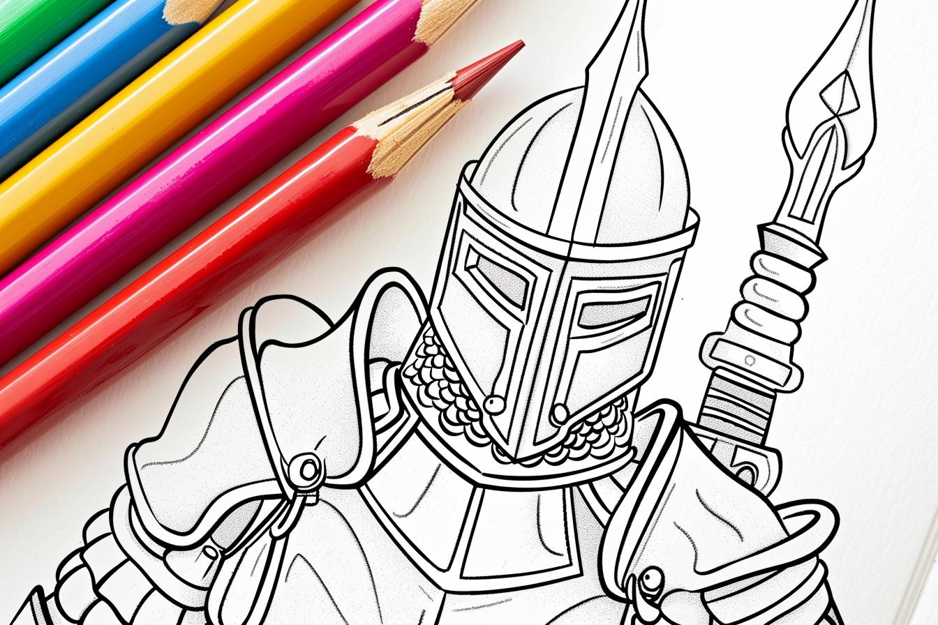 Free Knight Coloring Pages