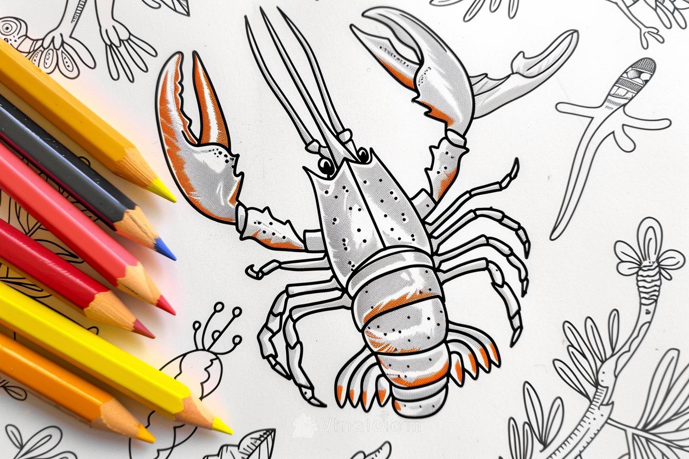 Free Printable PDF Lobster Coloring Pages