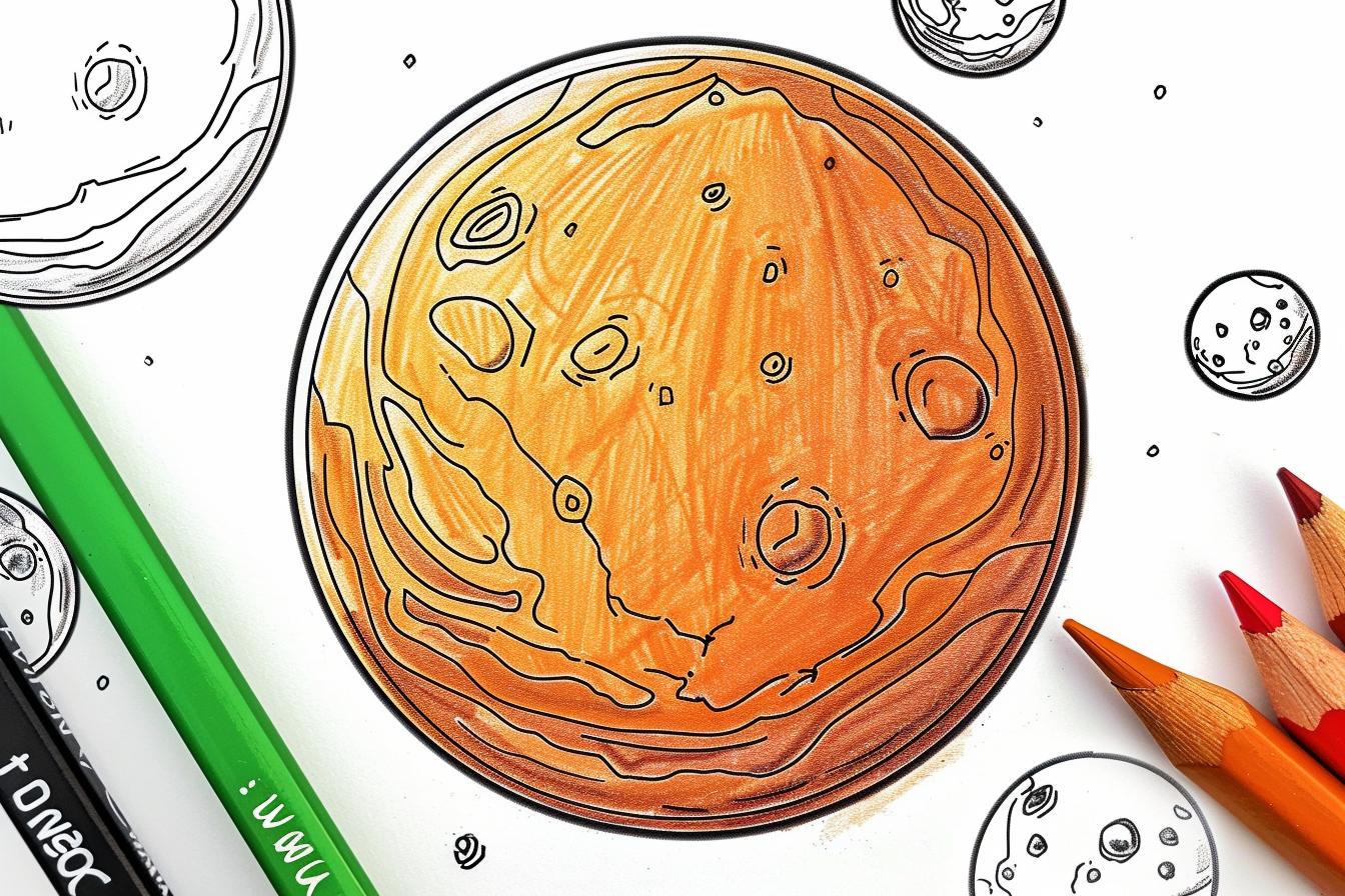 Free Printable PDF Mars Coloring Pages