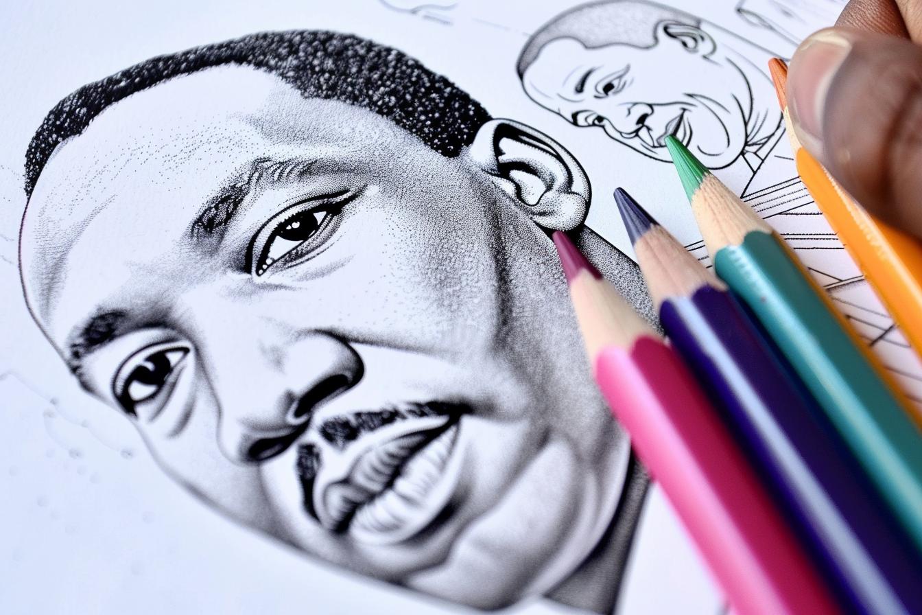 Free Printable PDF Martin Luther King Coloring Pages