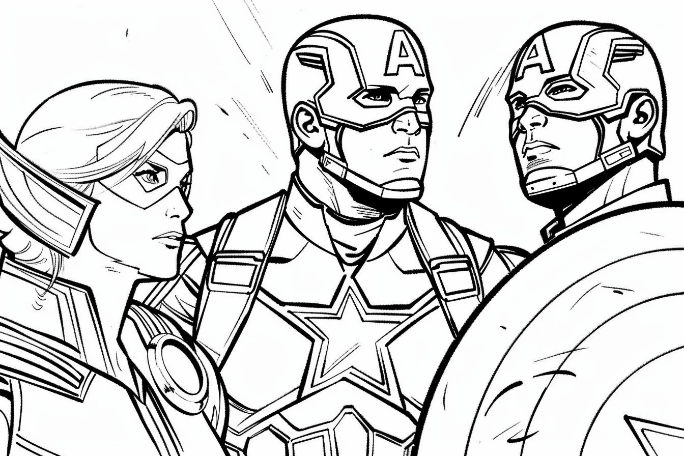 Free Printable PDF Marvel Avengers Coloring Pages