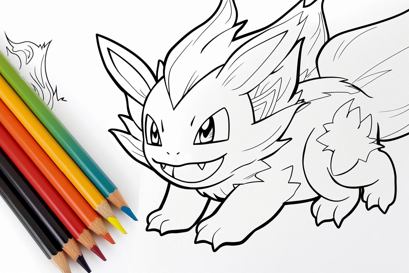 Free Printable PDF Mega Pokemon Coloring Pages