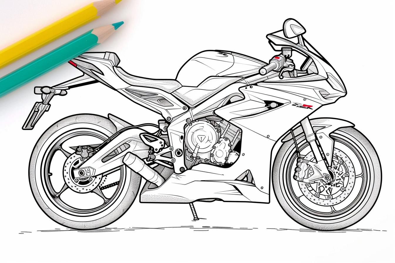 Free Motorcycle Coloring Pages