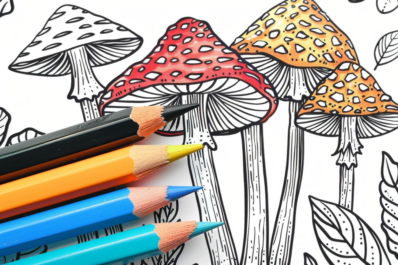 Free Mushroom Coloring Pages