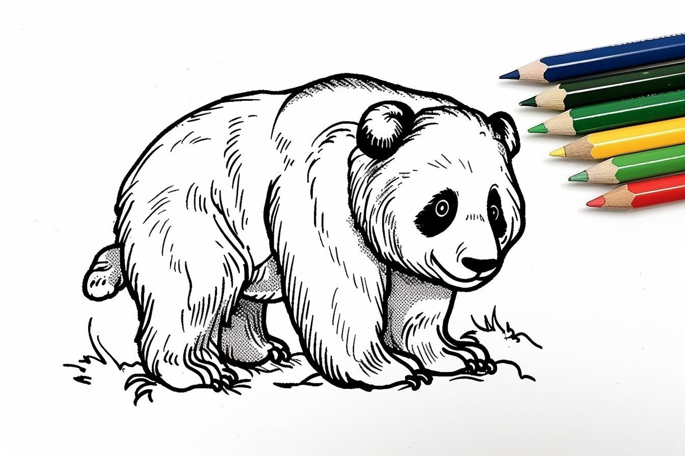 Free Printable PDF Panda Coloring Pages